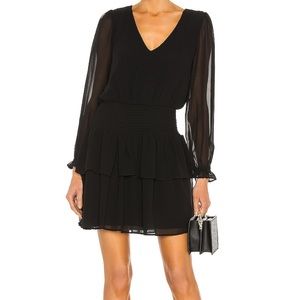 Smocked Dress in Black